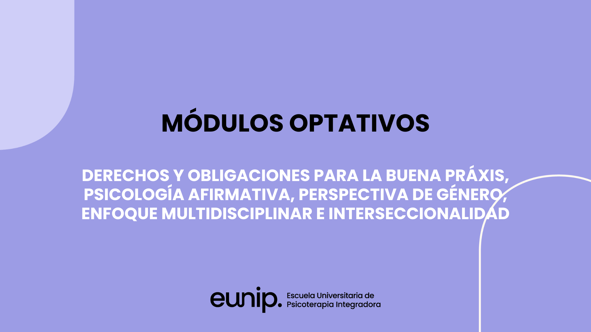 Módulos optativos